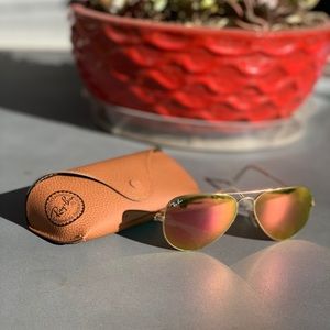 Pink and Yellow lens Raybans